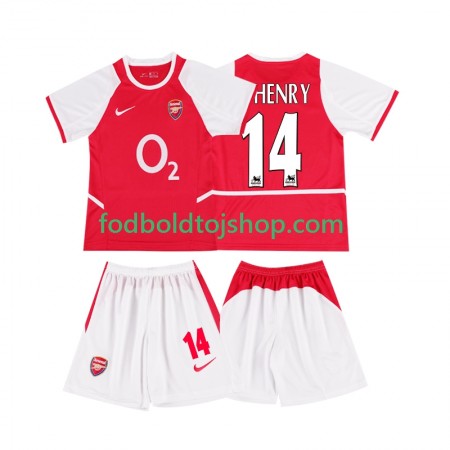 Arsenal Thierry Henry 14 2003 Retro Børn Hjemme trøje 2002 S/S
